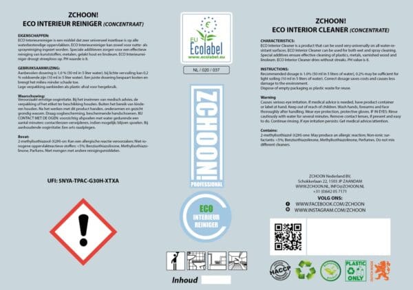 Eco Interieur Reiniger (Concentraat) - Afbeelding 2